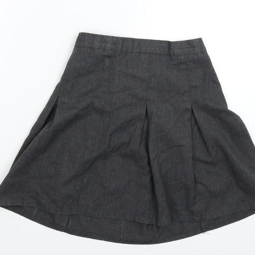 Matalan Girls Grey   Pleated Skirt Size 10 Years