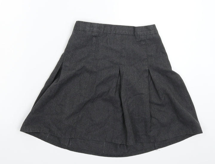 Matalan Girls Grey Pleated Skirt Size 10 Years