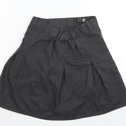 Matalan Girls Grey   Pleated Skirt Size 10 Years