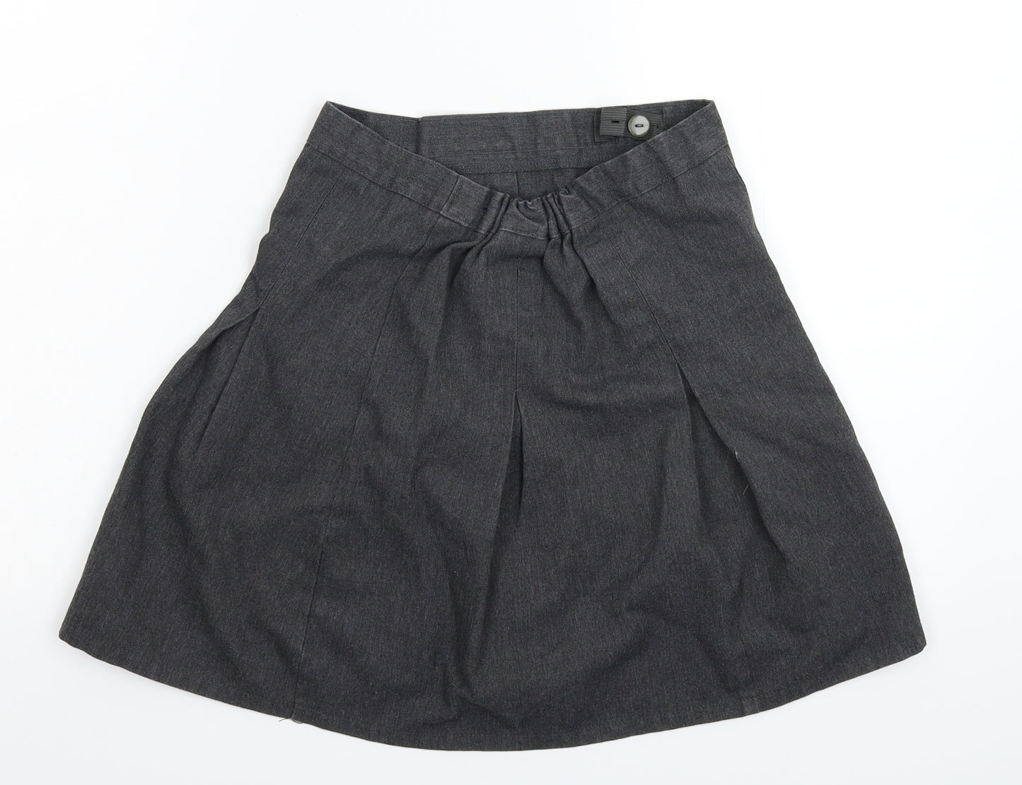 Matalan Girls Grey   Pleated Skirt Size 10 Years