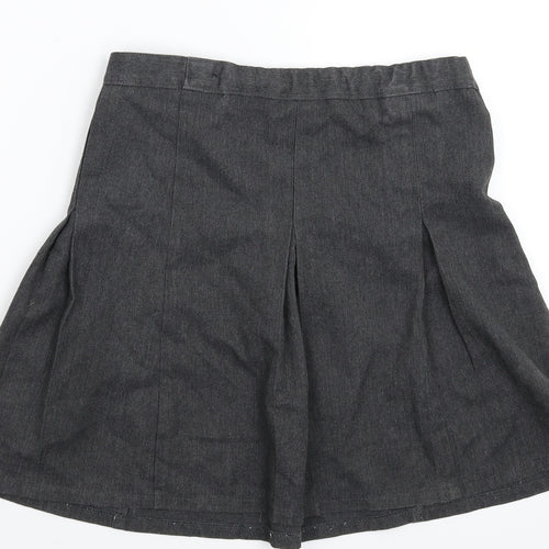 Matalan Girls Grey   Pleated Skirt Size 10 Years