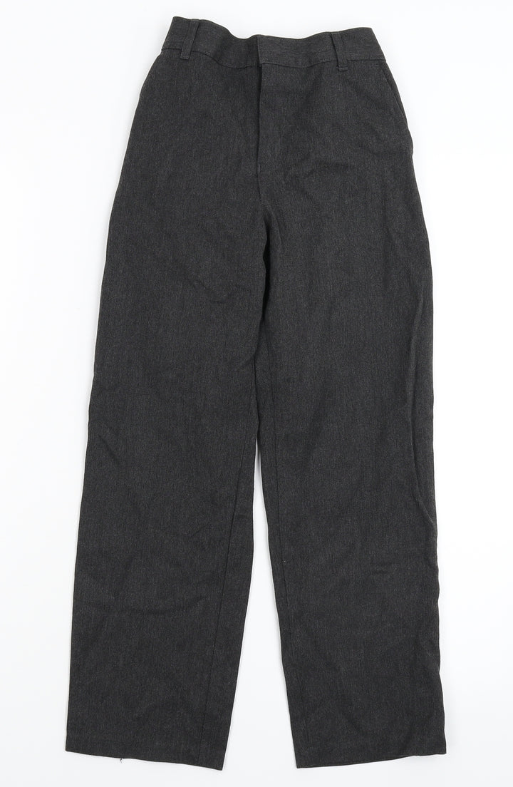 F&F Boys Black Dress Pants Trousers Size 8-9 Years