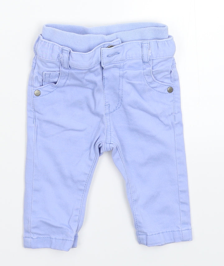 Marks and Spencer Baby Blue  Denim Capri Jeans Size 3-6 Months