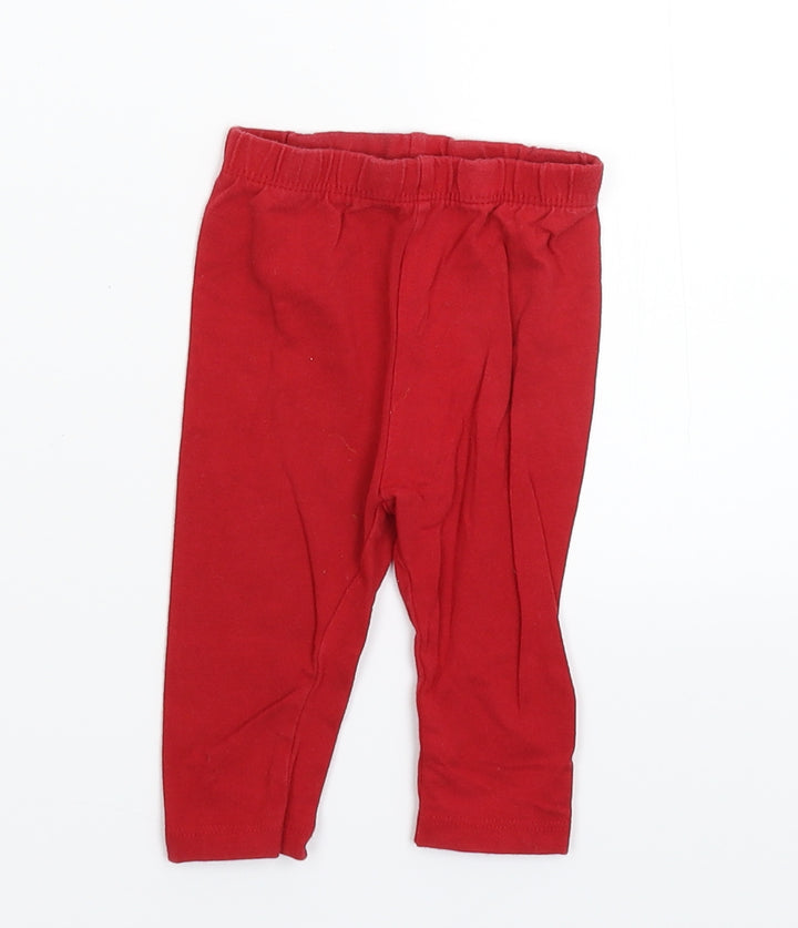 George Baby Red   Capri Trousers Size 3-6 Months  - Legging
