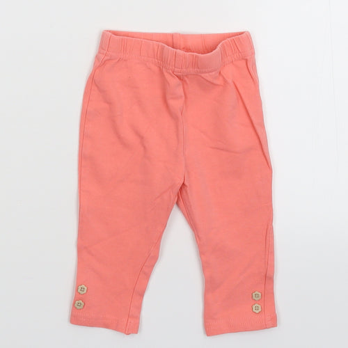 George Girls Pink   Capri Trousers Size 3-6 Months