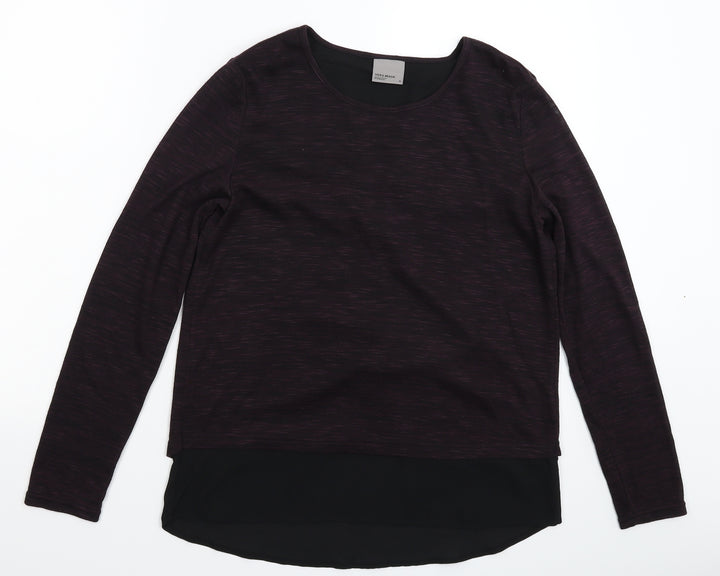 VERO MODA Womens Brown Knit Pullover Jumper Size M