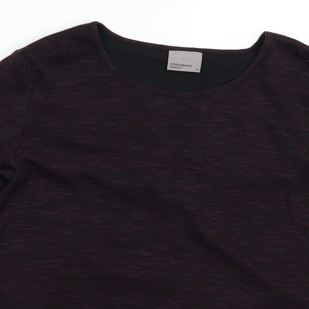 VERO MODA Womens Brown  Knit Pullover Jumper Size M