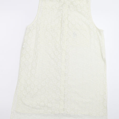 River Island Womens White   Basic Button-Up Size 12  - Oversized