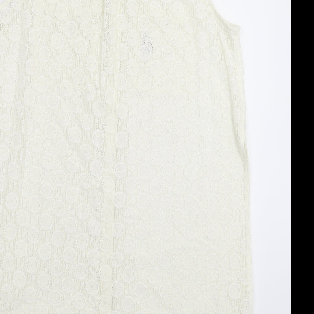 River Island Womens White   Basic Button-Up Size 12  - Oversized