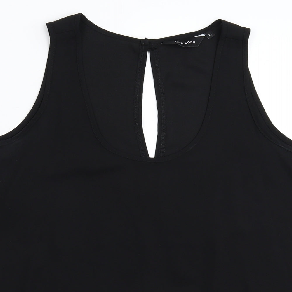 New Look Womens Black   Basic Blouse Size 12