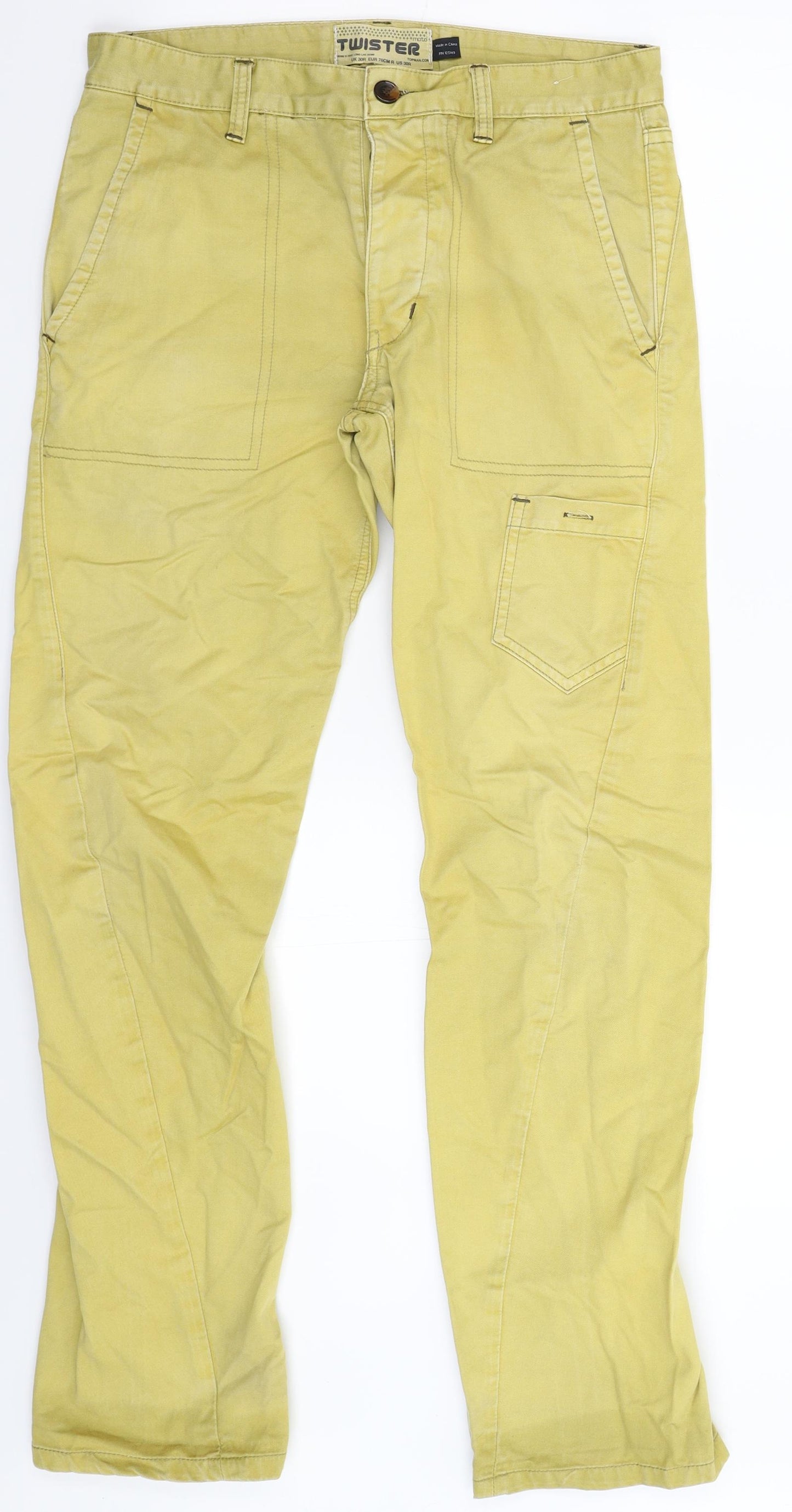 Twister Mens Beige  Denim Straight Jeans Size 30 L31 in