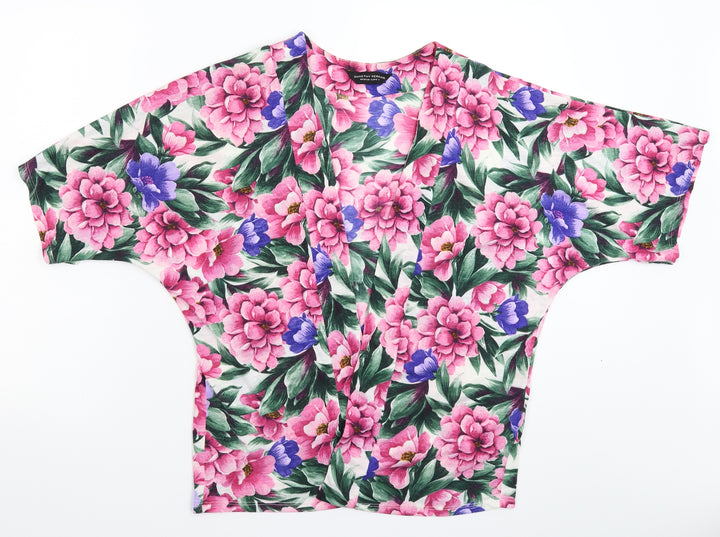 Dorothy Perkins Womens Multicoloured Floral Cardigan Jumper Size M