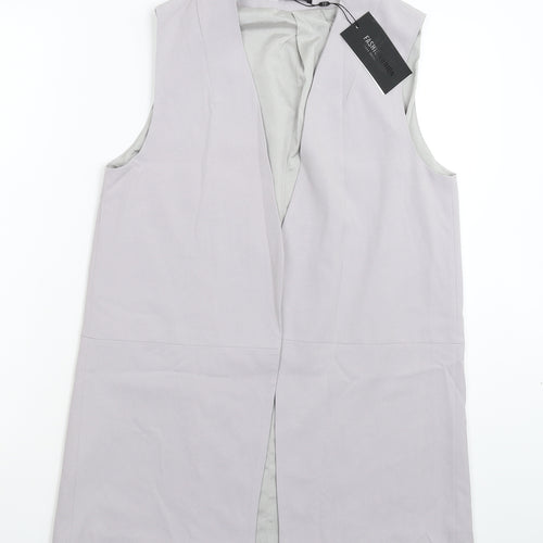 Fashion Union Womens Grey   Jacket Waistcoat Size 10
