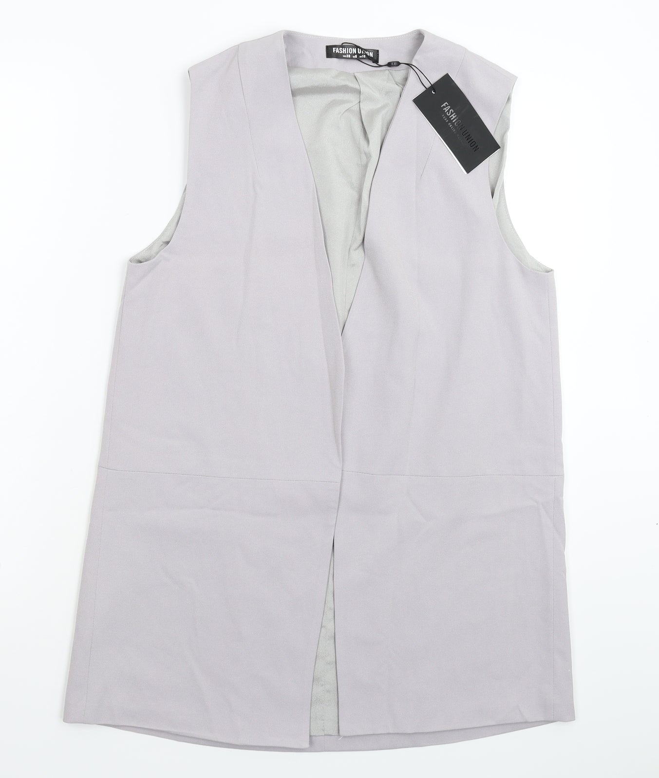 Fashion Union Womens Grey   Jacket Waistcoat Size 10