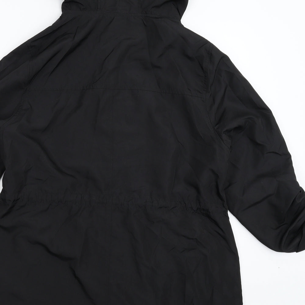 Atmosphere Womens Black   Jacket Coat Size 12  - Parka in a Pocket