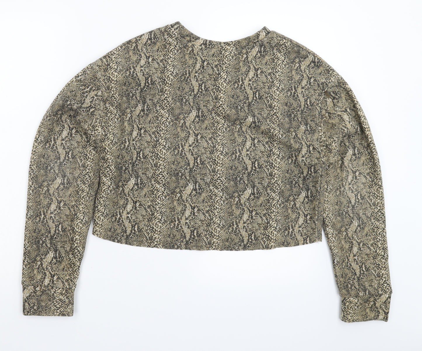 Zara Womens Multicoloured Animal Print  Pullover Sweatshirt Size S
