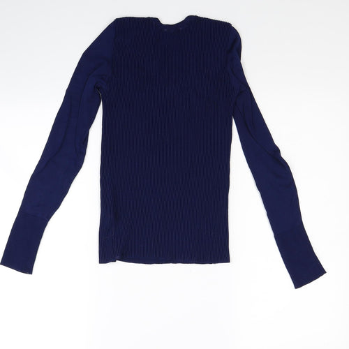 Laura Knit Womens Blue  Knit Pullover Jumper Size M