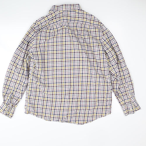 Marks and Spencer Mens Multicoloured Check   Button-Up Size 16  - 16 inch neck