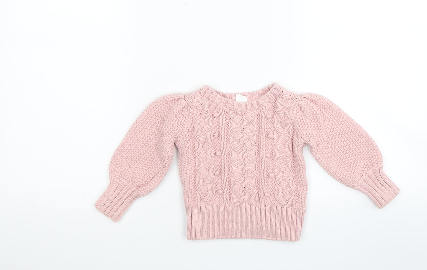 Gap Girls Pink  Knit Pullover Jumper Size 2 Years