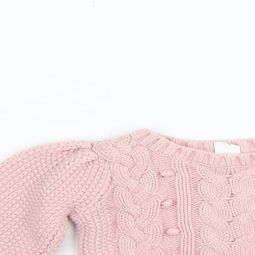 Gap Girls Pink  Knit Pullover Jumper Size 2 Years
