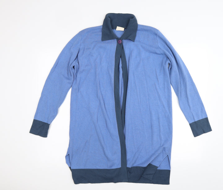 Country Casuals Womens Blue Knit Cardigan Jumper Size S