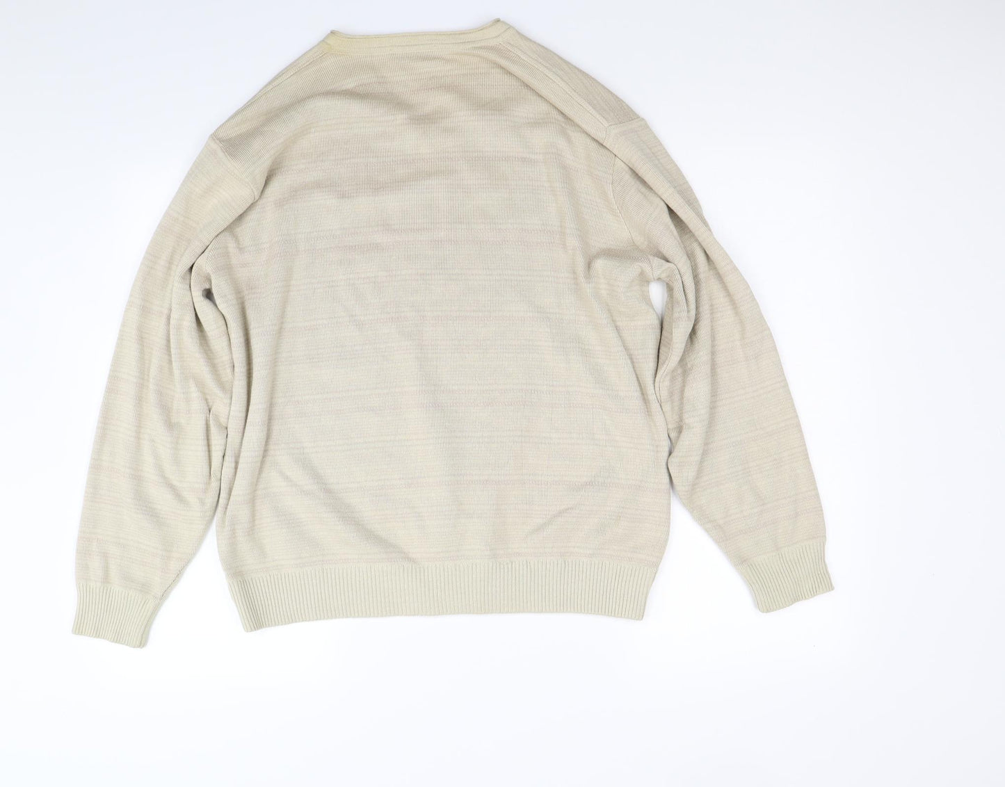 Marks and Spencer Mens Beige  Knit Pullover Jumper Size L