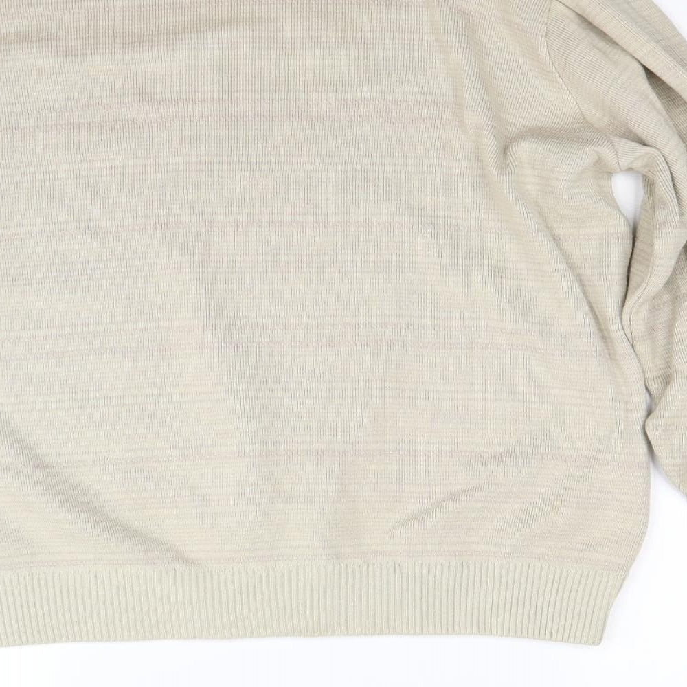 Marks and Spencer Mens Beige  Knit Pullover Jumper Size L