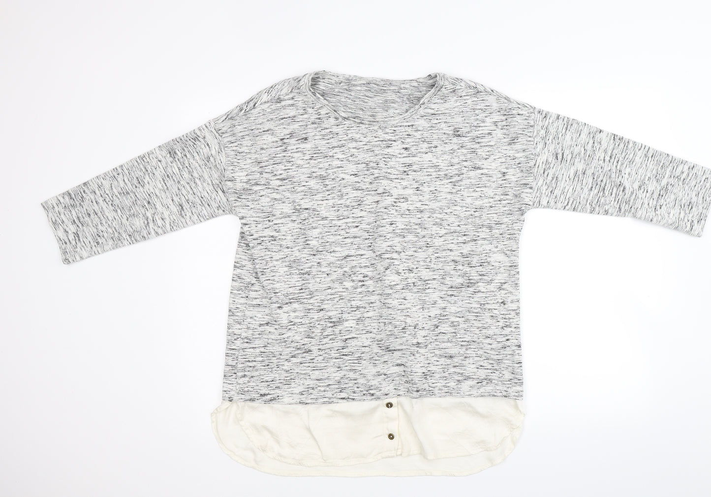 Marks and Spencer Womens Grey  Knit Tunic Jumper Size 14