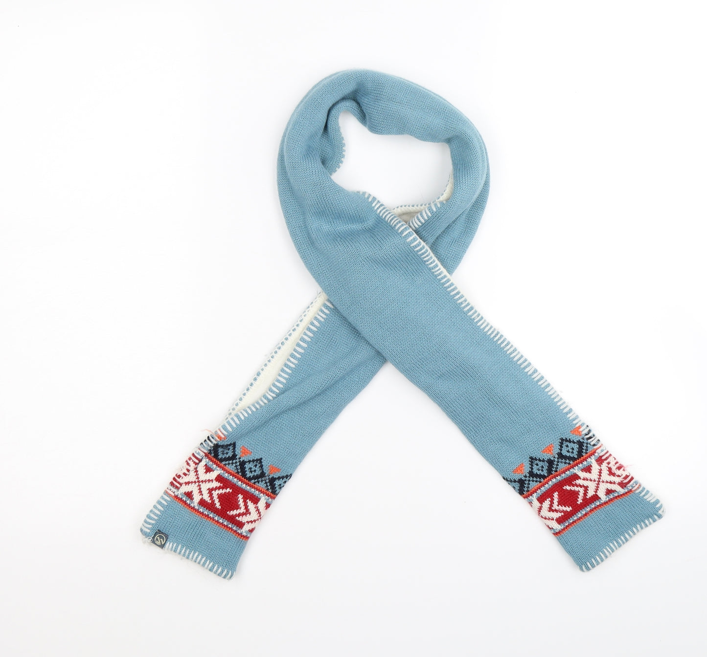 Hawkshead Unisex Blue  Knit  Scarf