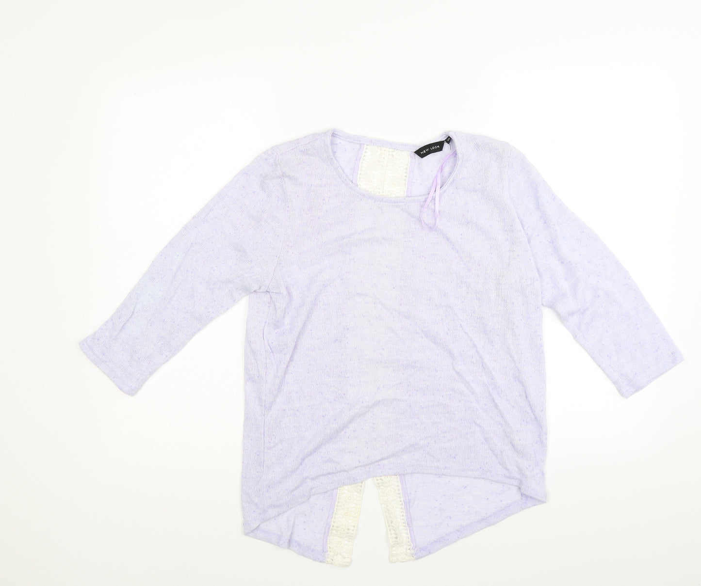 New Look Womens Purple  Knit Pullover Jumper Size 10
