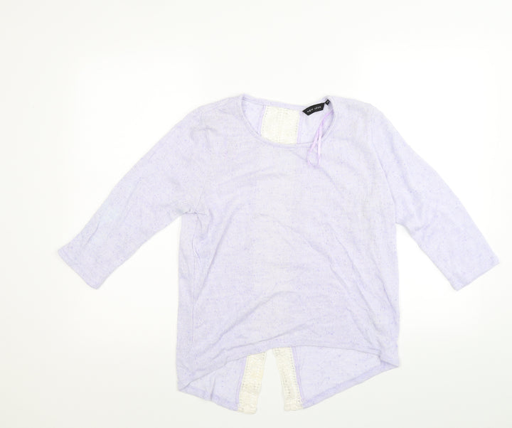 New Look Womens Purple  Knit Pullover Jumper Size 10