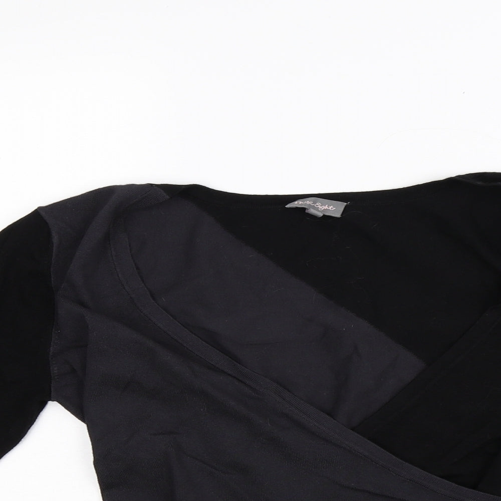 Phase Eight Womens Black  Knit Pullover Jumper Size 14