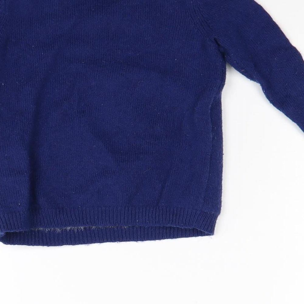 John Lewis Boys Blue  Knit Pullover Jumper Size 2 Years  - Christmas Jumper