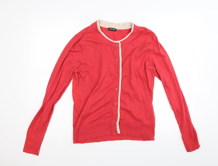 Gerry Weber Womens Red  Knit Cardigan Jumper Size M