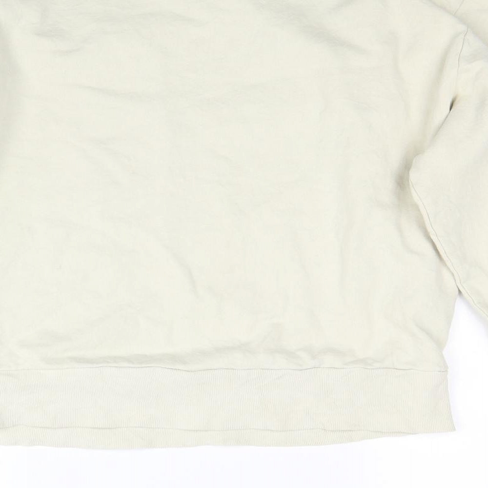 COLLUSION Mens Beige   Pullover Sweatshirt Size M