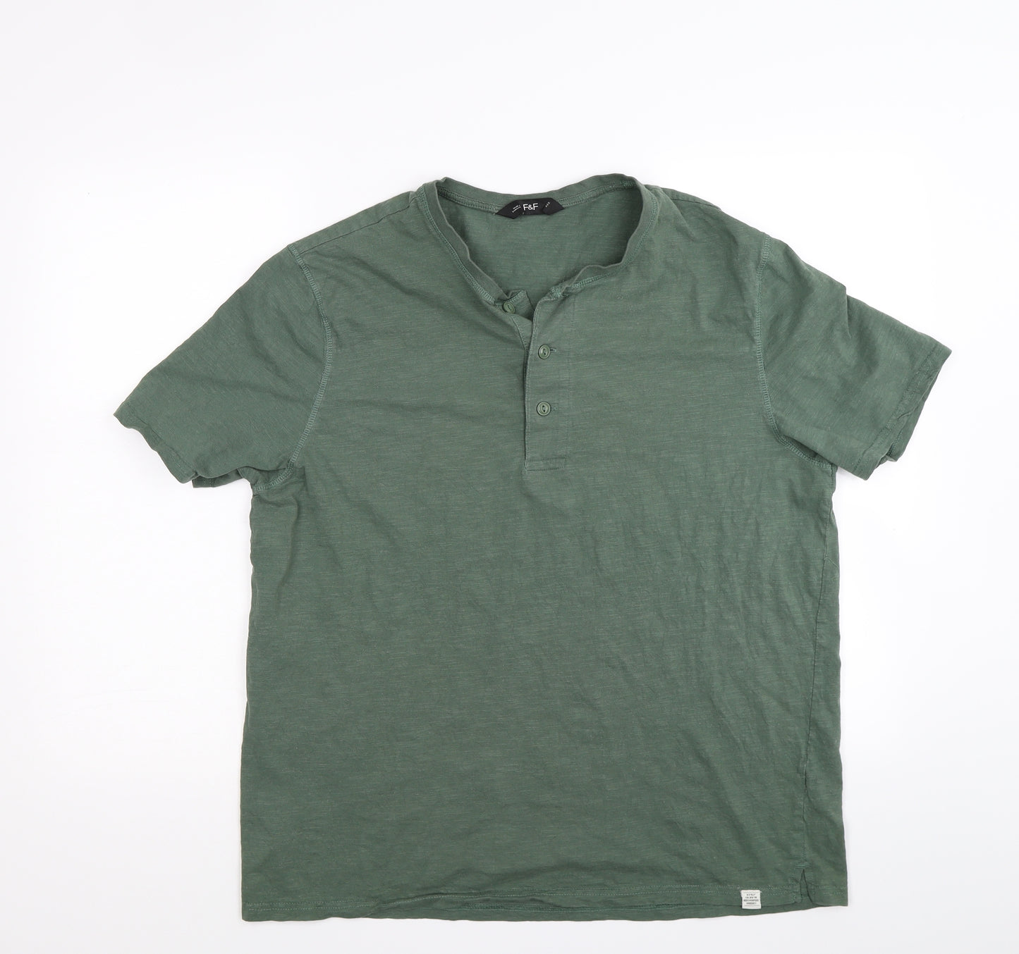 F&F Mens Green    Polo Size XL