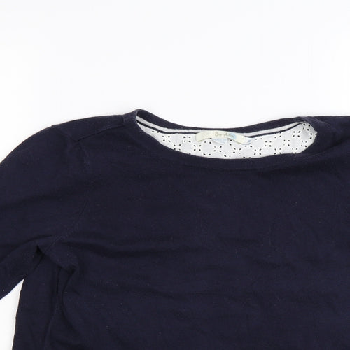 Bowden Womens Blue  Knit Pullover Jumper Size M  - open back
