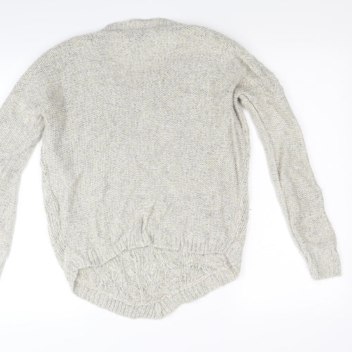 Warehouse Womens Beige  Knit Pullover Jumper Size 8