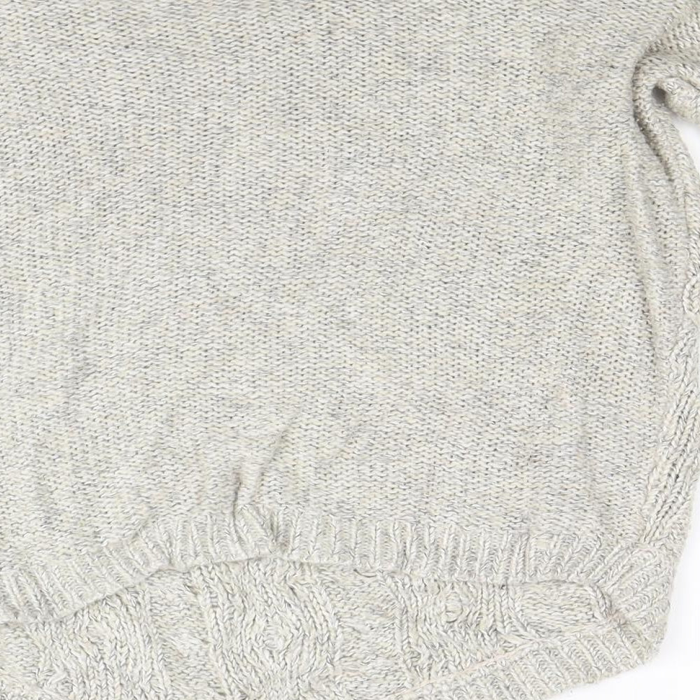 Warehouse Womens Beige  Knit Pullover Jumper Size 8