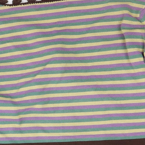 Hoss Womens Multicoloured Striped Knit Cardigan Jumper Size L