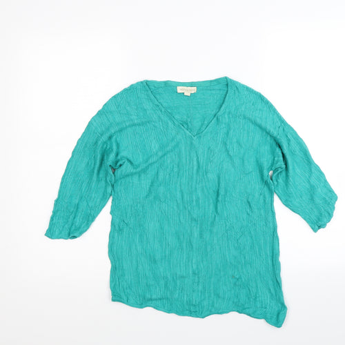 Monsoon Womens Green  Knit Pullover Jumper Size M