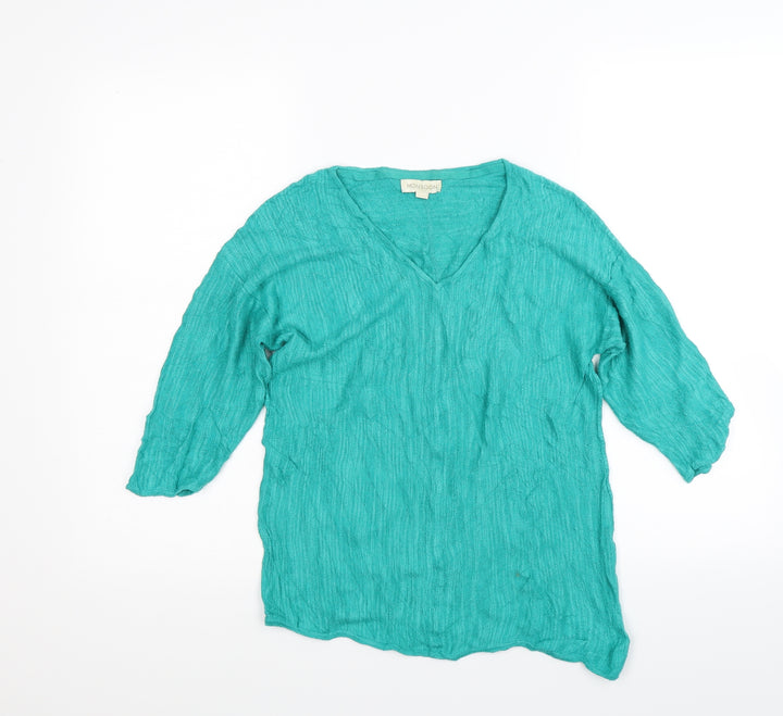 Monsoon Womens Green  Knit Pullover Jumper Size M