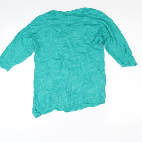 Monsoon Womens Green  Knit Pullover Jumper Size M