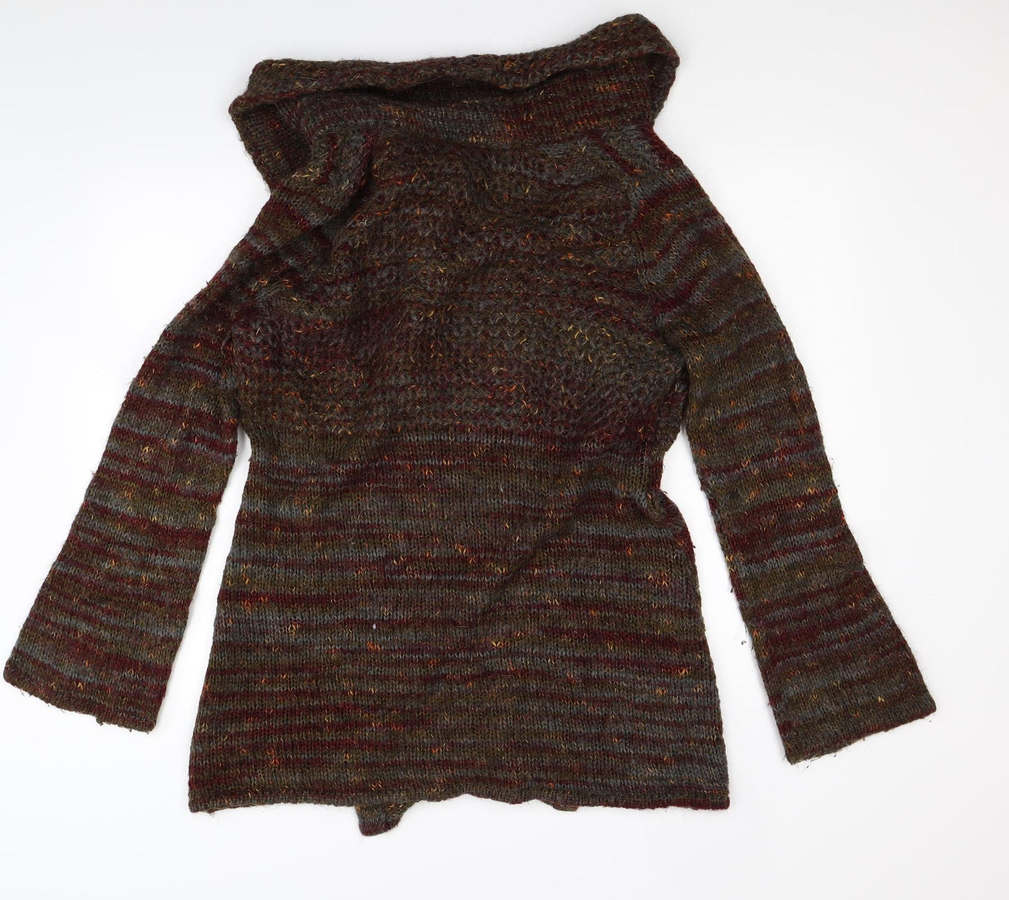 Marks and Spencer Womens Brown  Knit Cardigan Jumper Size 16