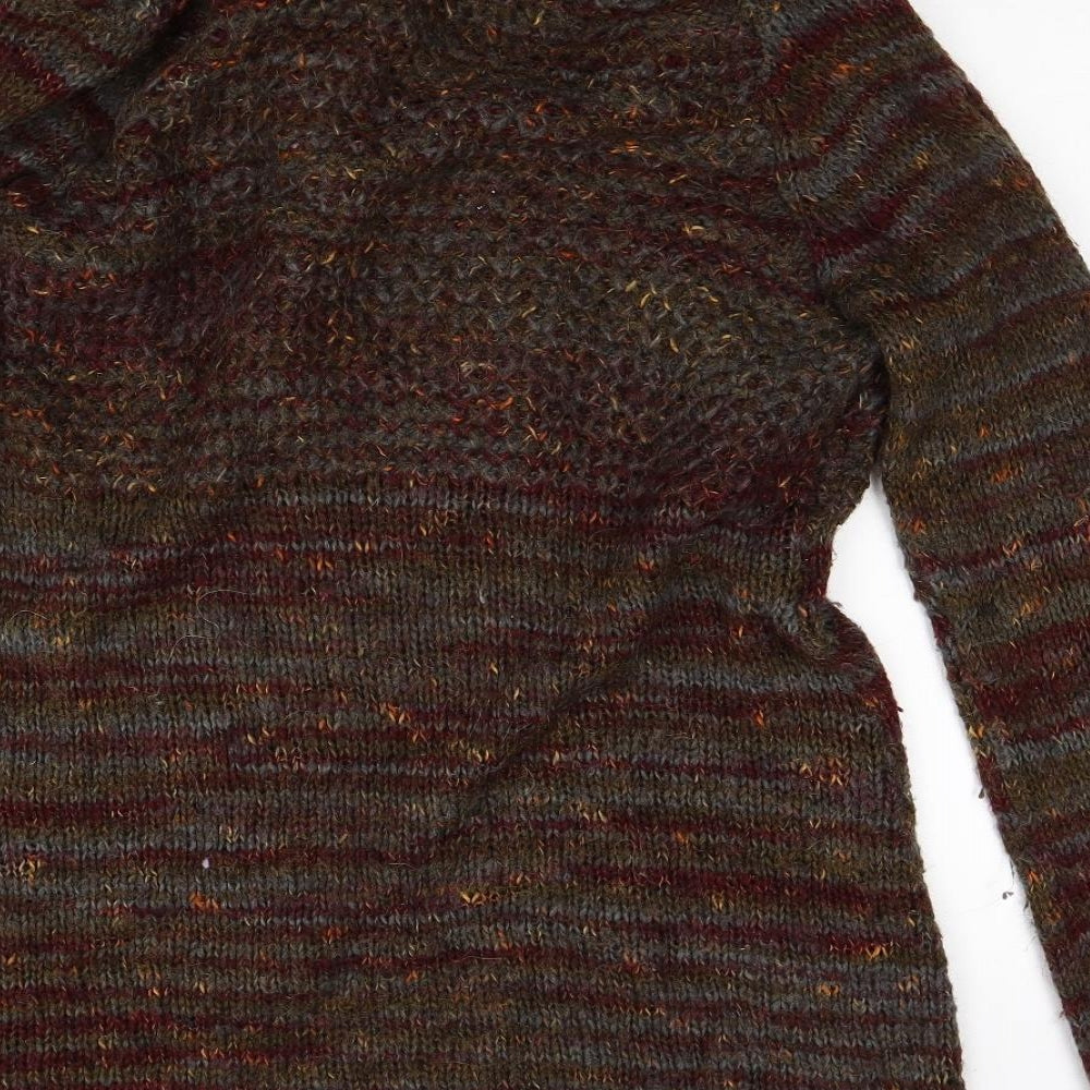 Marks and Spencer Womens Brown  Knit Cardigan Jumper Size 16