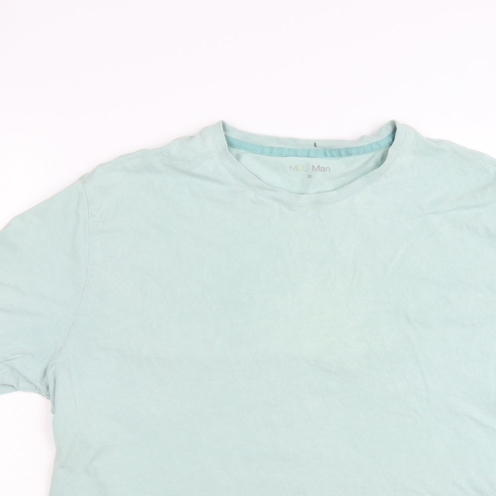 Marks and Spencer Mens Green    T-Shirt Size XL