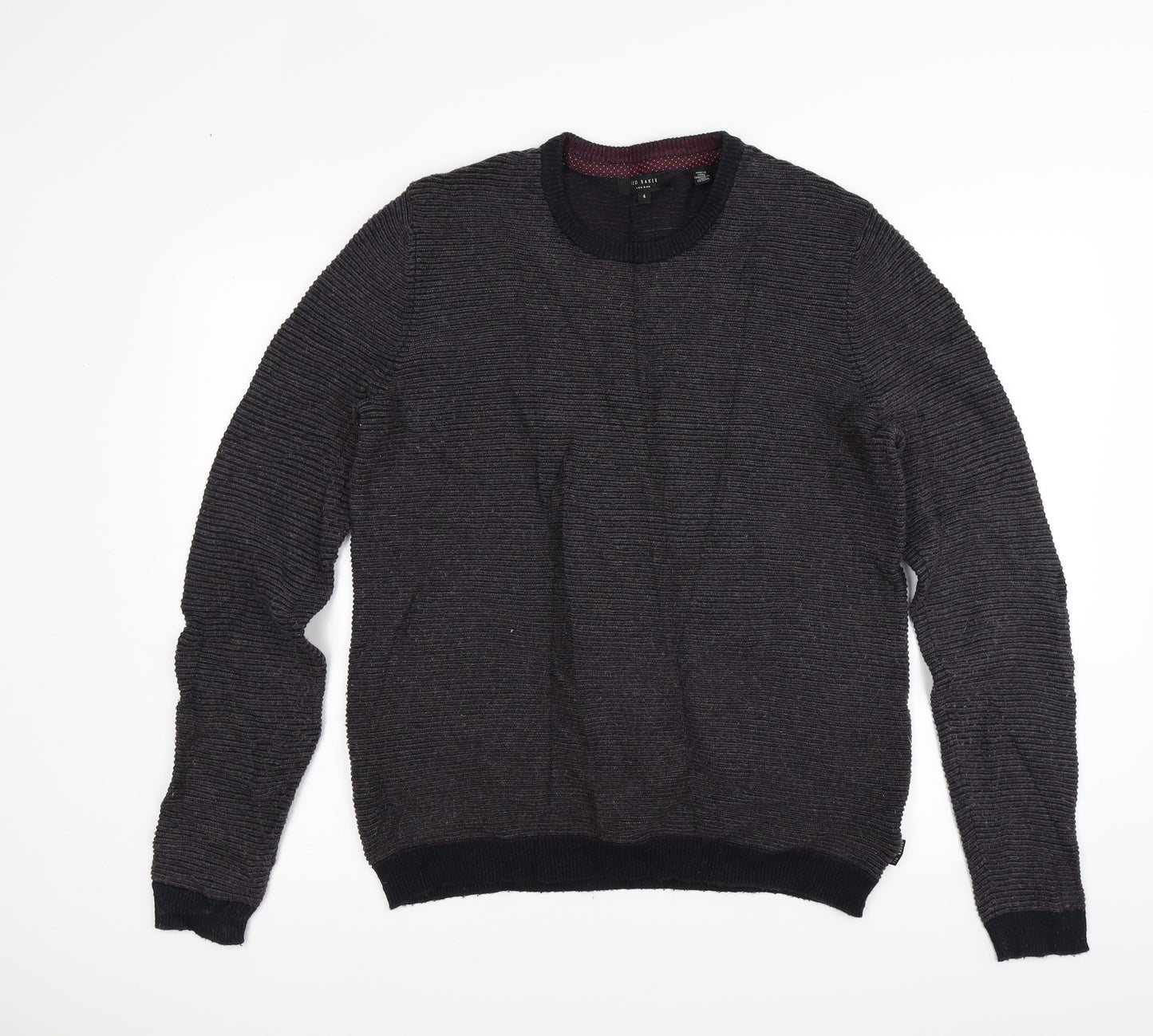 Ted Baker Mens Red  Knit Pullover Jumper Size L