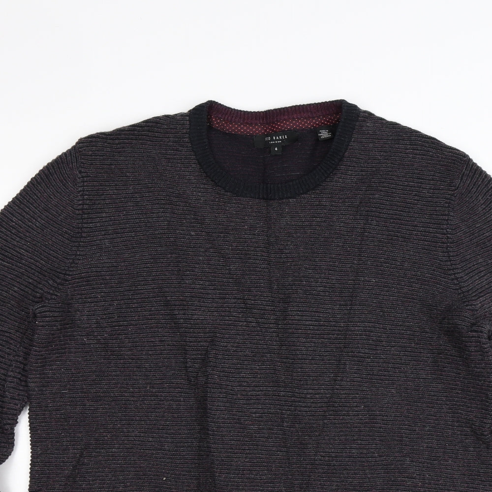 Ted Baker Mens Red  Knit Pullover Jumper Size L