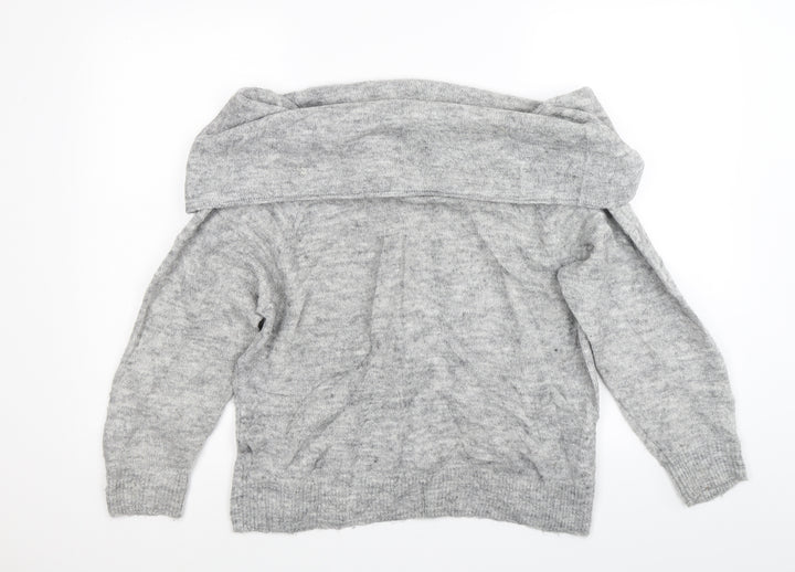 Divided Womens Grey Pullover Jumper Size M