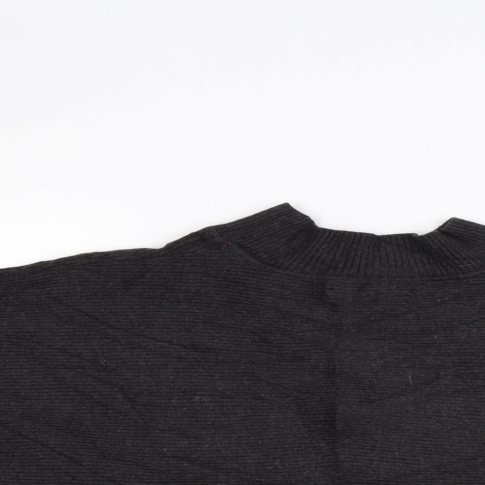Zara Womens Grey  Knit Pullover Jumper Size L